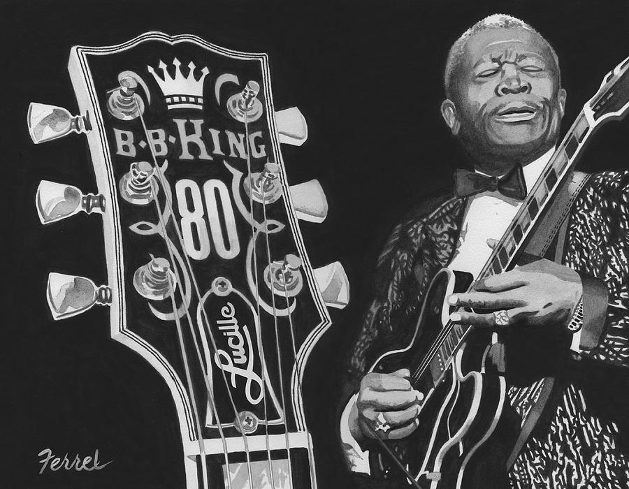 BB King #1 Painting by Ferrel Cordle