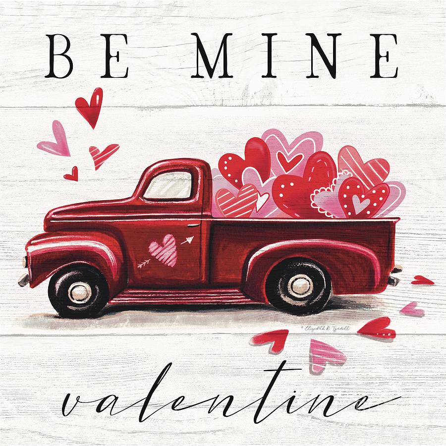 Be Mine Valentine #2 Painting by Elizabeth Robinette Tyndall