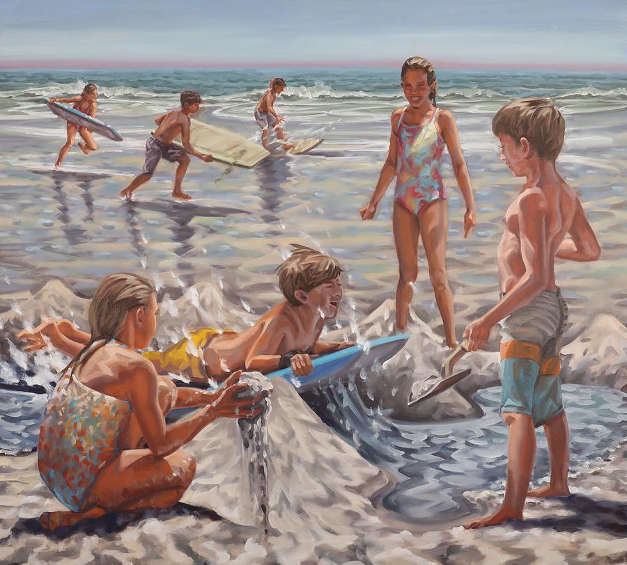 Beach Days #1 Painting by Gary M Long