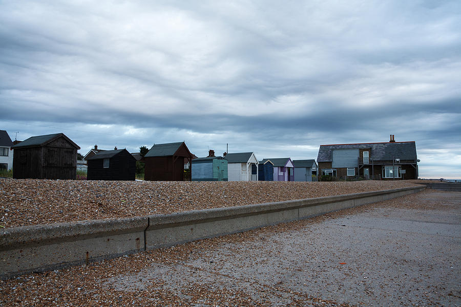 Beach huts at Kingsdown #1 Photograph by Ian Middleton