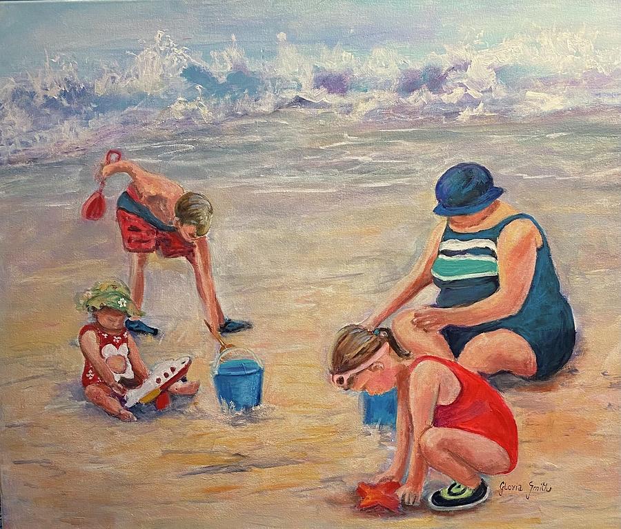 Beach Time  #1 Painting by Gloria Smith