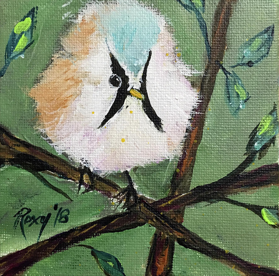 Bearded Tit Painting by Roxy Rich