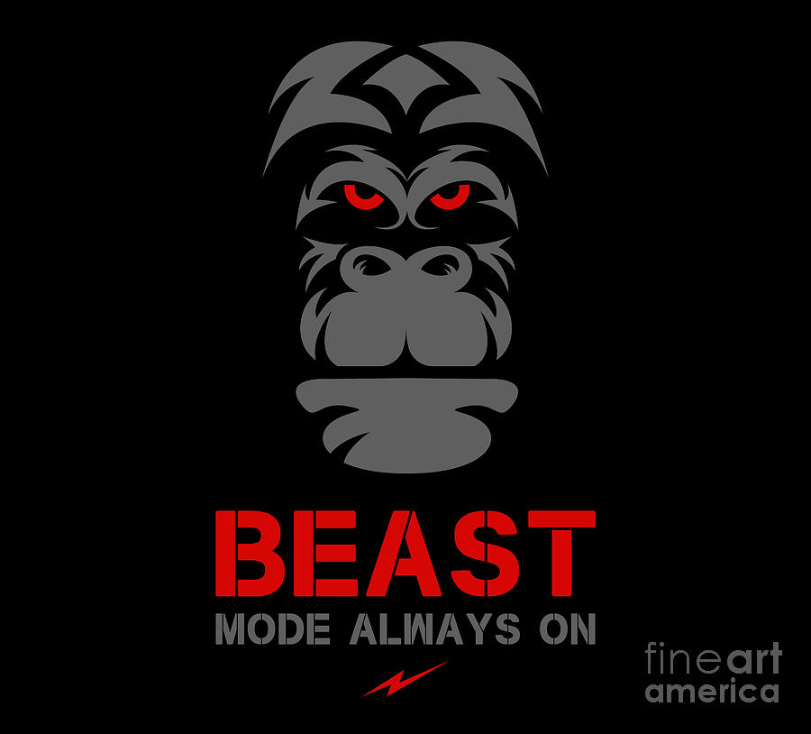 Beast Mode Always On V2 Digital Art by Deep Design Agency | Fine Art ...