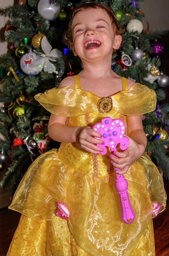 Beautiful 2 year old little girl portrait Photograph by Judit Dombovari