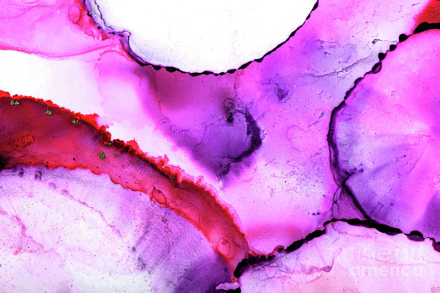 Beautiful abstract art background created with alcohol inks. #1 Photograph by Jane Rix