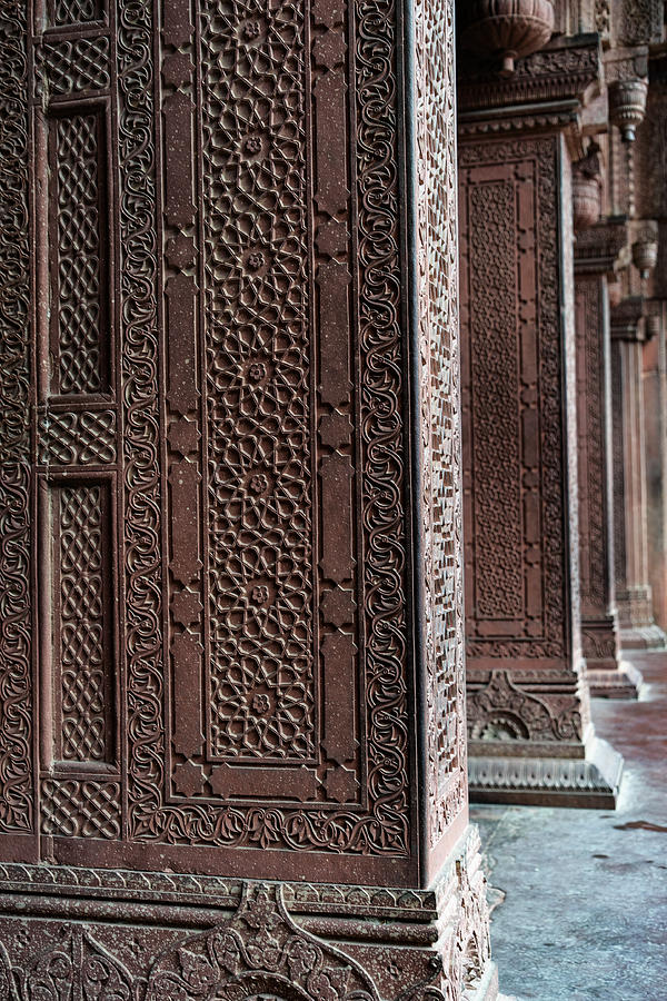 Beautiful Architecture  Mughal Empire At Agra Fort Near Agra India #1 Photograph by Skaman306