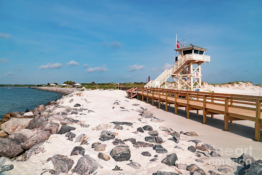 Beautiful Beach Central Florida And The Atlanitic Ocean At Ponce Point Photograph