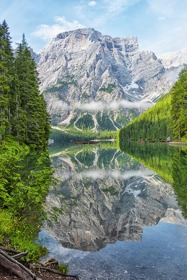 Beautiful Braies Lake #1 Photograph by Manjik Pictures - Fine Art America