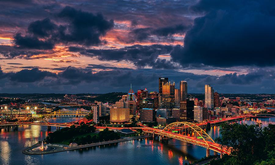 Beautiful Evening in Pittsburgh #1 Photograph by Mountain Dreams