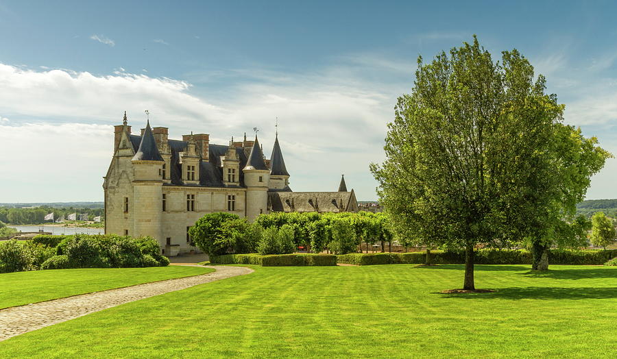 Beautiful garden and Castle Chateau dAmboise, Loire Valley, France. #1 Photograph by Elenarts - Elena Duvernay photo