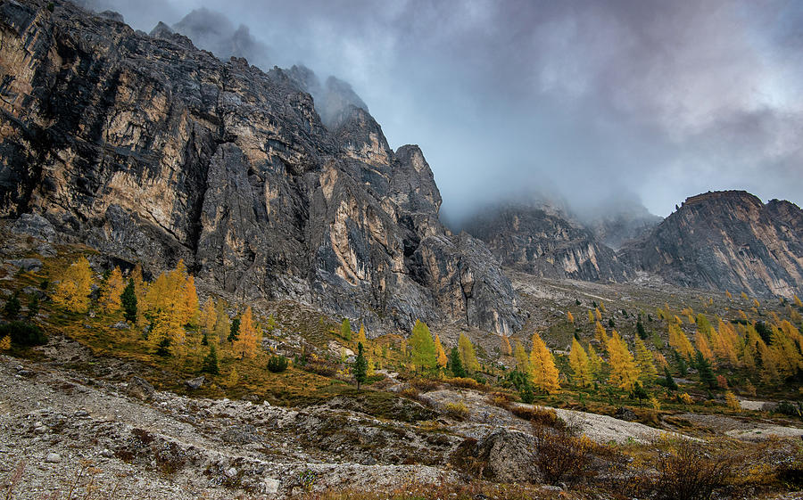 Beautiful mountain landscape of the picturesque Dolomites mounta #2 Photograph by Michalakis Ppalis
