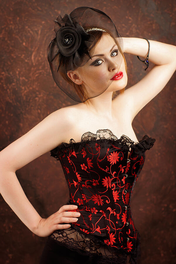 Beautiful Sexy Girl In The Corset In Vintage Style #1 Photograph by Elvira_gumirova