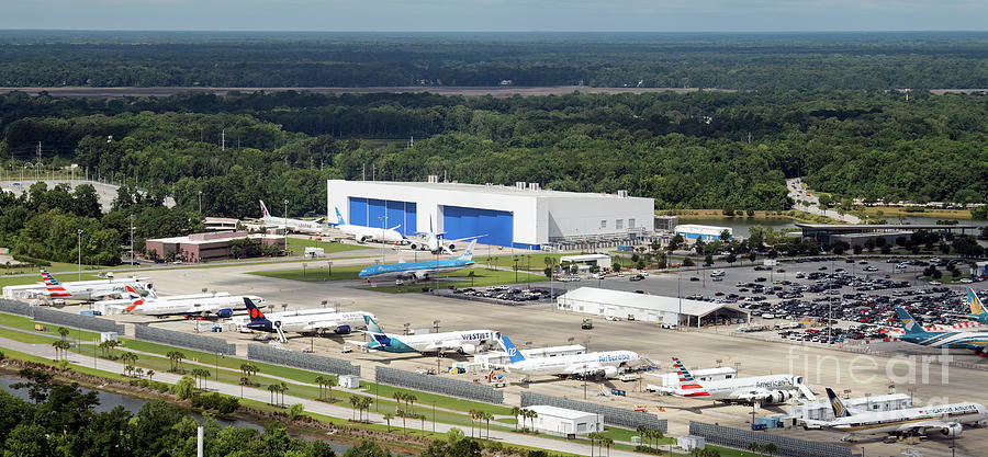 BECU - North Charleston Boeing Plant Aerial View Photograph by David ...