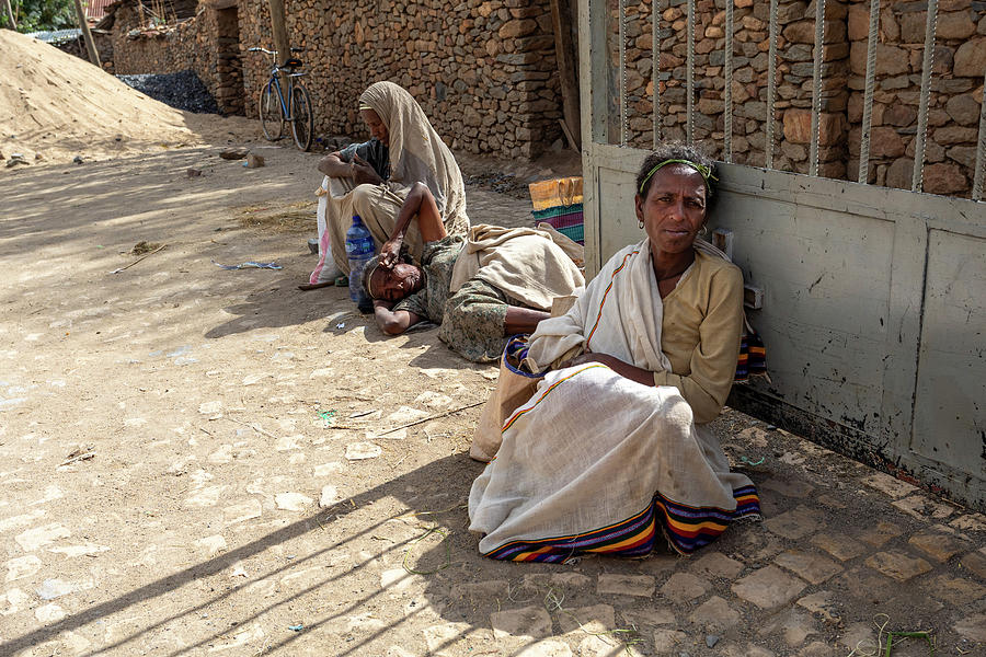 Beggar Woman On The Street Aksum Ethiopia Africa Photograph By Artush