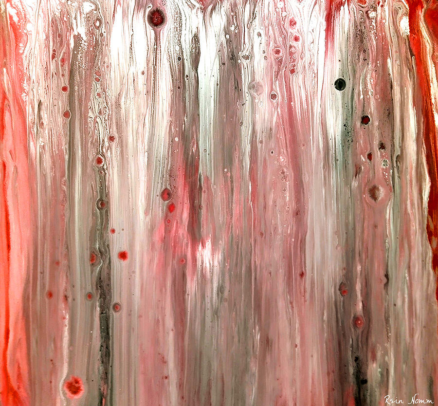 Behind the Curtain #1 Painting by Rein Nomm