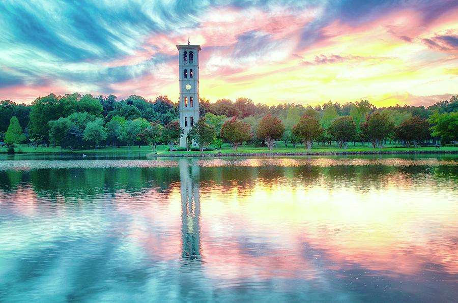 Bell Tower Under Summer Sunset Sky #1 Photograph by Blaine Owens