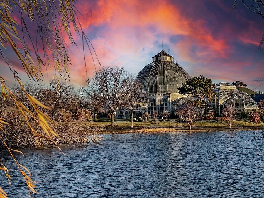 Belle Isle Conservatory SKY IMG_6787 #1 Photograph by Michael Thomas