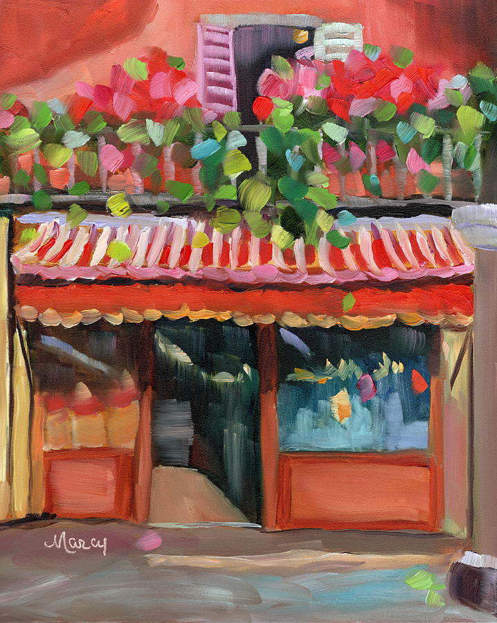 Bello Balcony Painting by Marcy Brennan