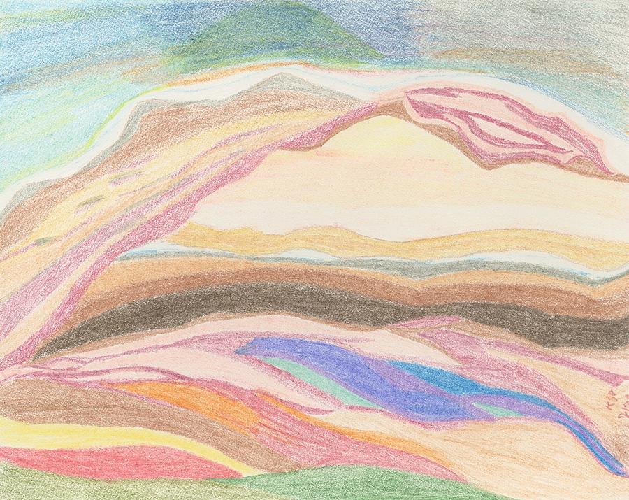 Belt Butte Drawing by Kathy S Perry - Fine Art America