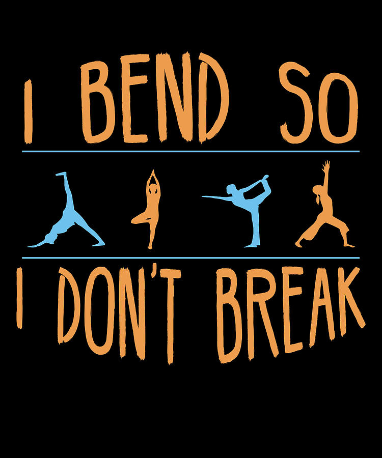 Bend So I Dont Break Fun Fitness Exercise Dance Drawing By Kanig