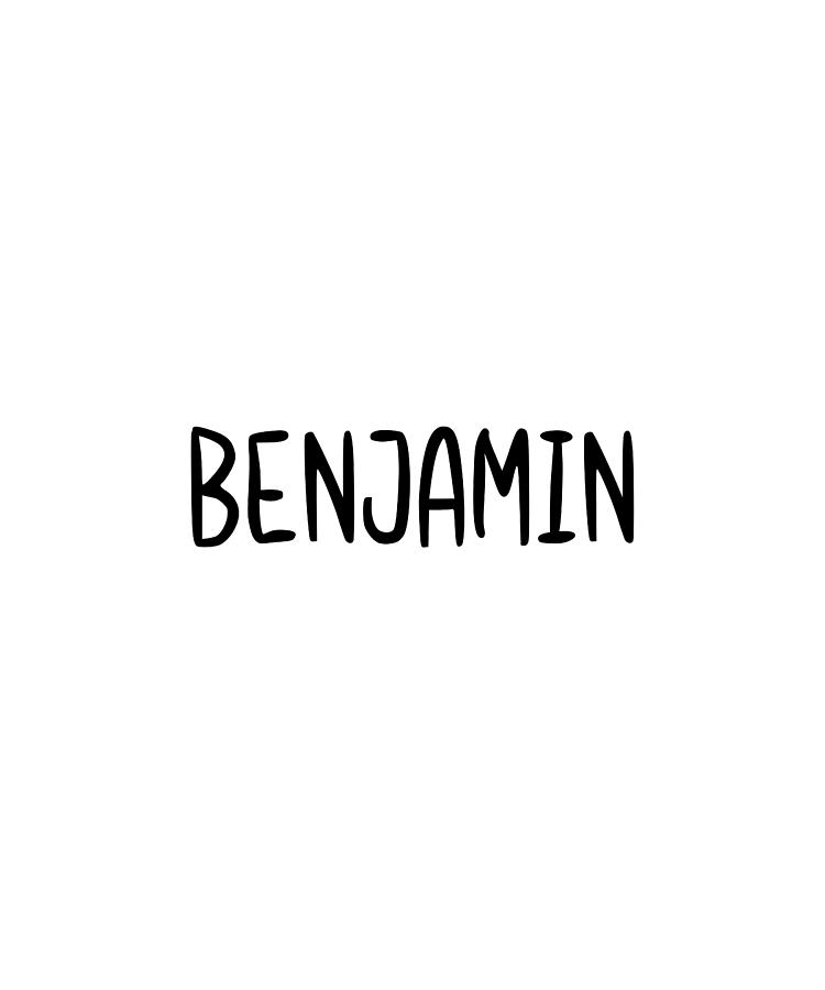 Benjamin Custom Name Font Text Birthday Digital Art by Francois Ringuette