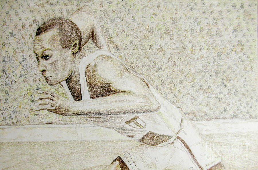 Sports Drawing - Berlin 36 by Jeremy Phelps
