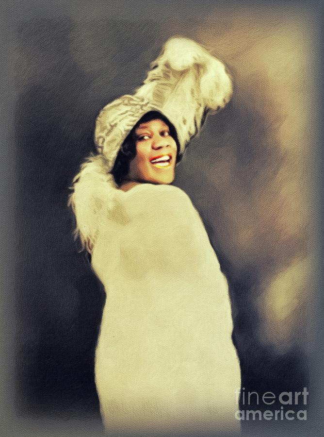 så Bugsering faktor Bessie Smith, Music Legend Painting by John Springfield