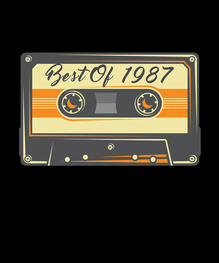 Best Of 1987 Retro Vintage Music Cassette Digital Art By 