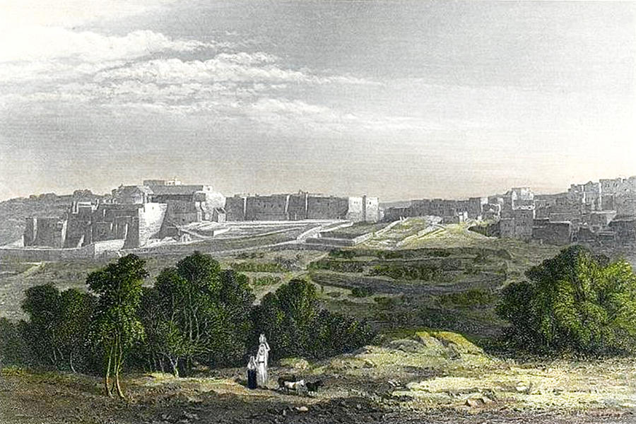 Bethlehem in 1880 #1 Photograph by Munir Alawi