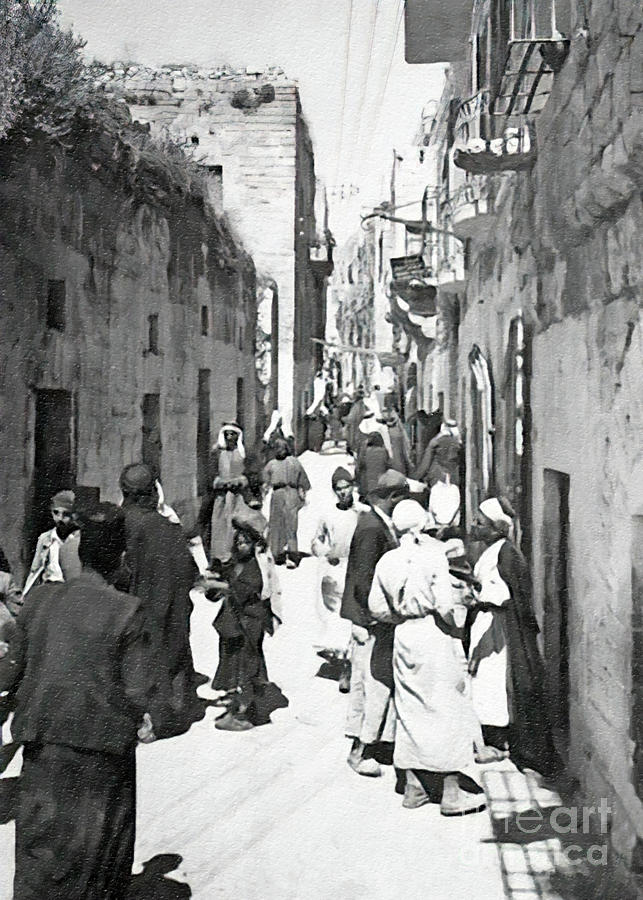 Bethlehem Star Street in 1935 #1 Photograph by Munir Alawi