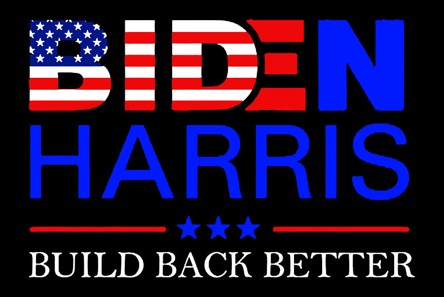 Biden Harris 2020 Build Back Better Digital Art by Agus Wahono