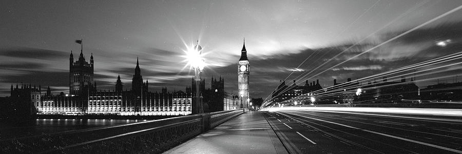 Big ben and the Houses of Parliament and the westminster bridge  #1 Photograph by Sonny Ryse