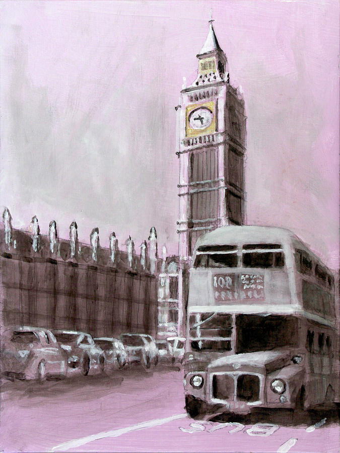 Big Ben #1 Painting by David Zimmerman