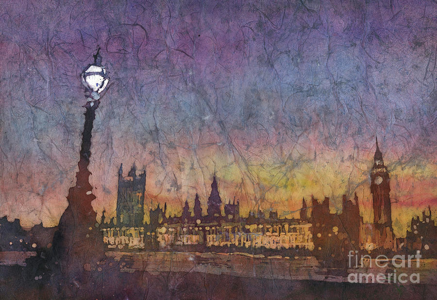 Big Ben- London #1 Painting by Ryan Fox