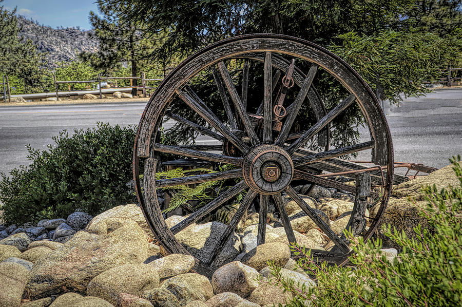 Big Wheel In Kernville Detail Photograph