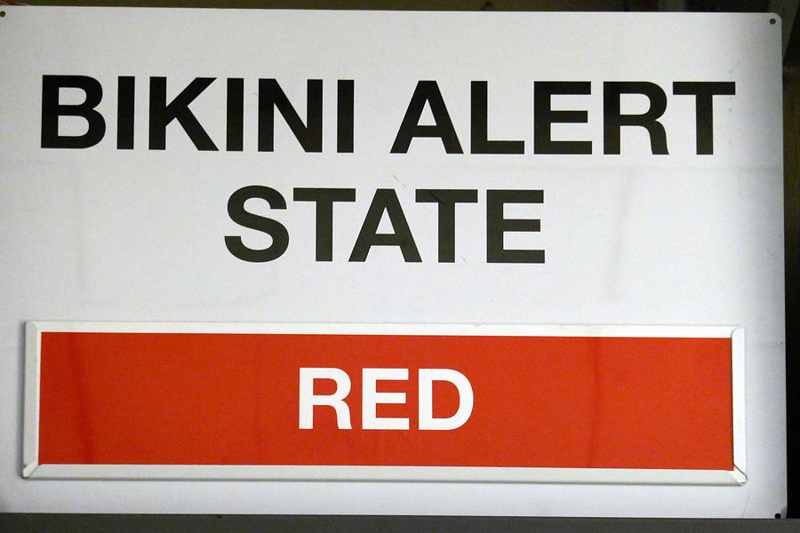 Bikini Alert State Red #1 Photograph by Ian Hutson