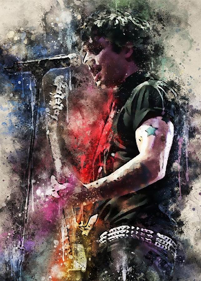 Billie Joe Armstrong-01 Digital Art by Kha Dieu Vuong - Pixels