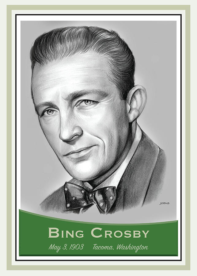 Bing Crosby #1 Drawing by Greg Joens