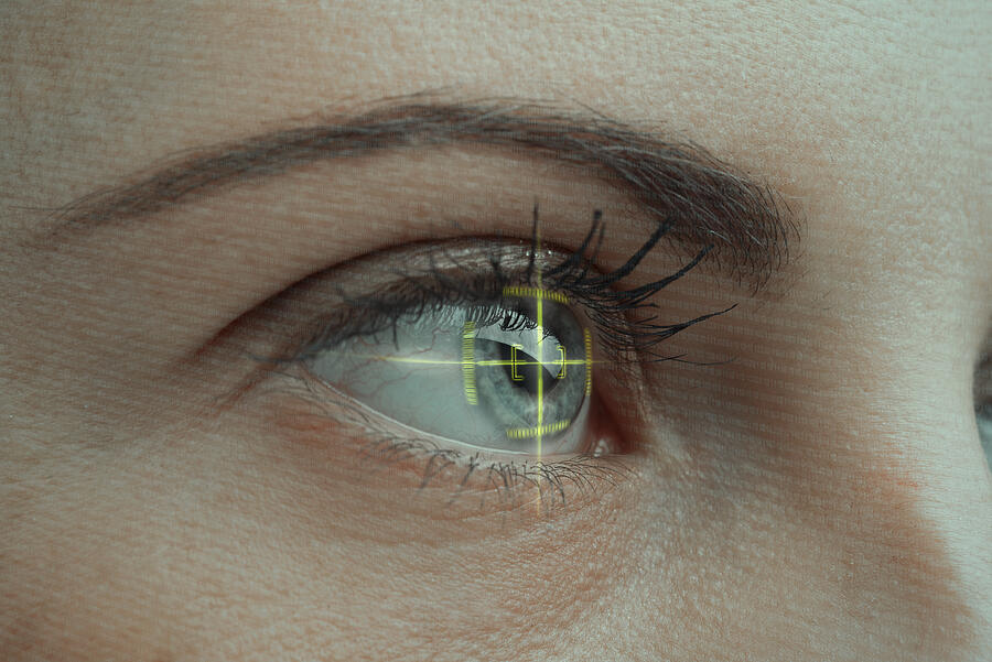 Biometric eye scan #1 Photograph by Francesco Carta fotografo