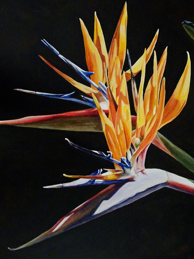 Flowers Still Life Painting - Bird of Paradise #1 by Lillian Bell