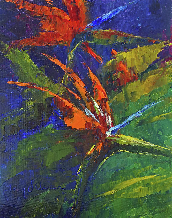 Bird of Paradise #1 Painting by Terry Chacon