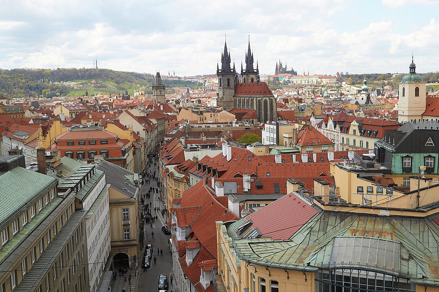 Bird's eye view of the center of Prague Photograph by Max Sbitnev ...