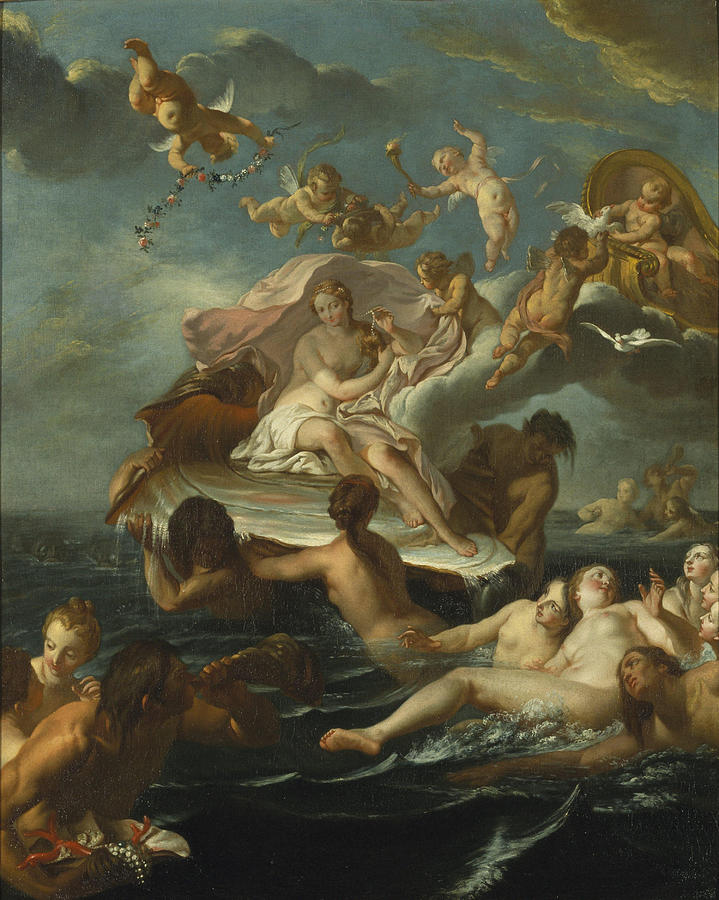 The Birth of Venus Painting by Attributed to Noel-Nicolas Coypel - Fine Art  America