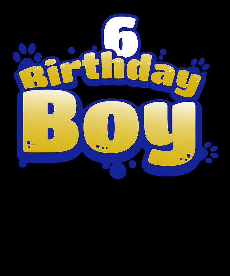 6 birthday shirt boy