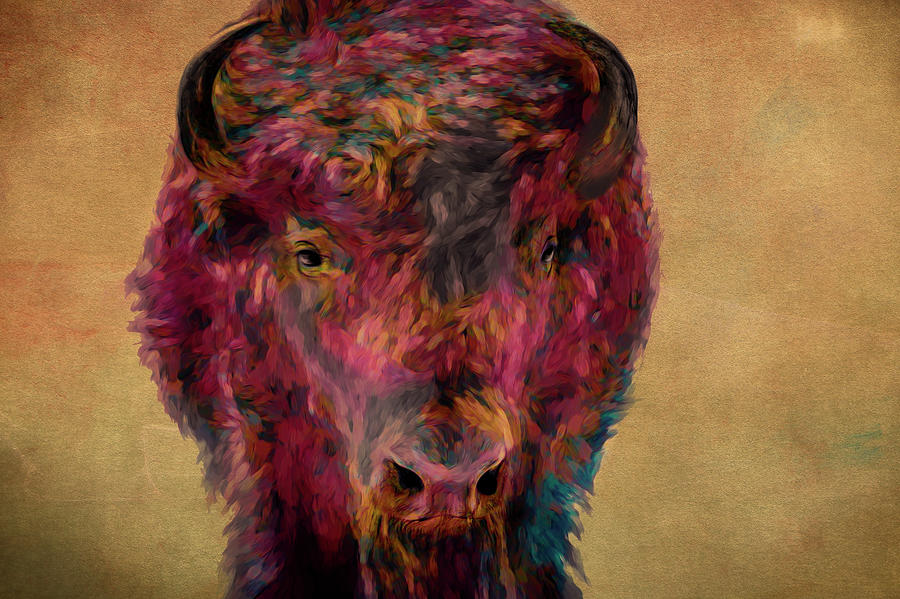 Bison  #1 Painting by Ann Powell