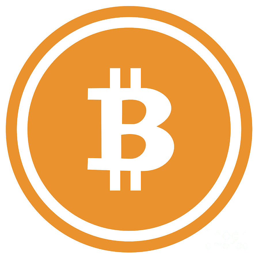 Bitcoin Illustration isolated #1 Photograph by Benny Marty