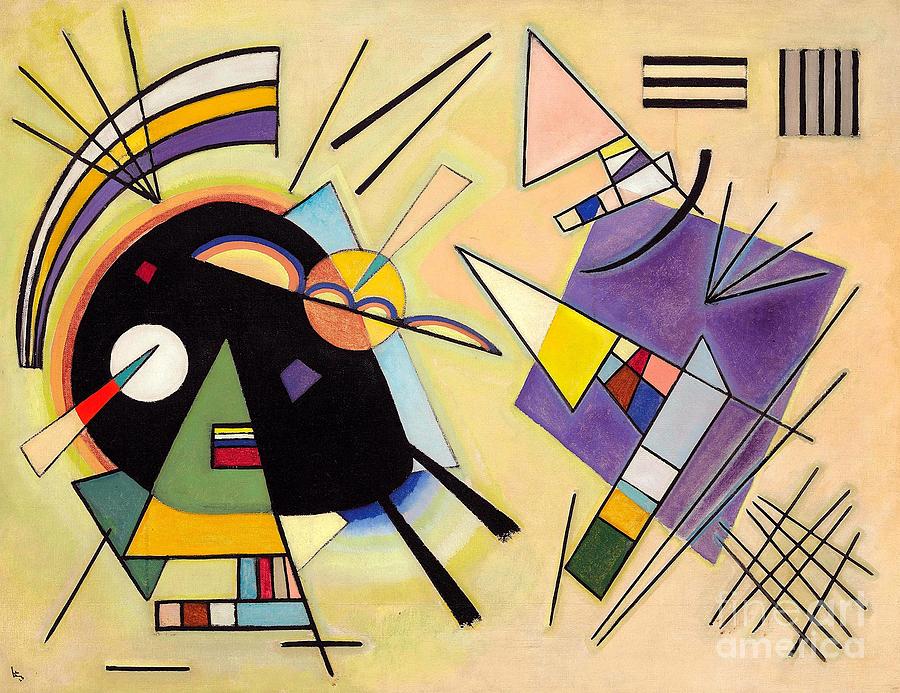 Black and Violet #1 Painting by Wassily Kandinsky