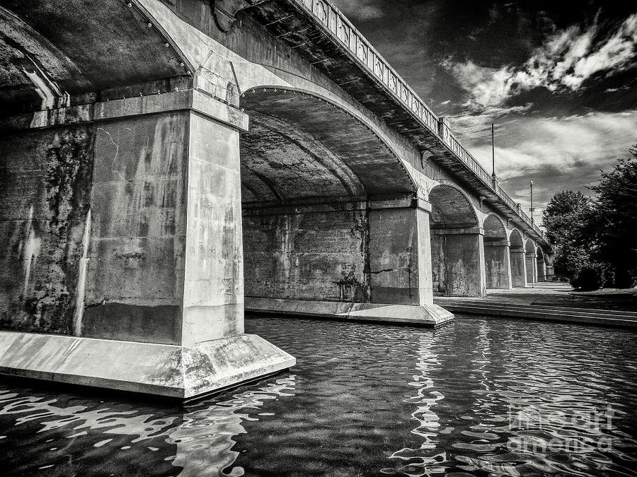 Knoxville Photograph - Black and White Bridge #1 by Phil Perkins