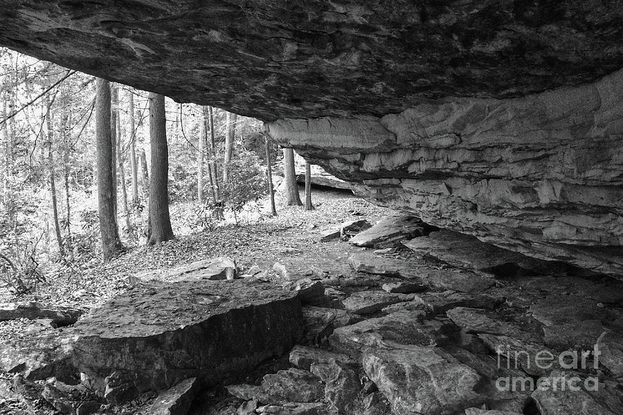 Black And White Cave Photograph by Phil Perkins