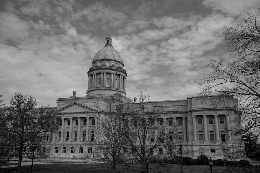 Black and white photograph of Kentucky State Capitol #1 Photograph by FineArtRoyal Joshua Mimbs